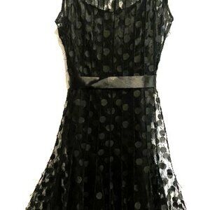 Rickie Freeman for Terri Jon Black Lace Cocktail Dress